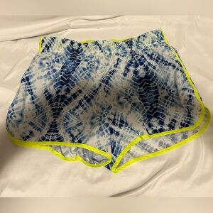 Victoria's Secret VSX Blue and Yellow Athletic Shorts - size medium